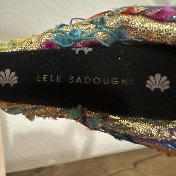 Sought After! Lele Sadoughi GOLD Metallic!